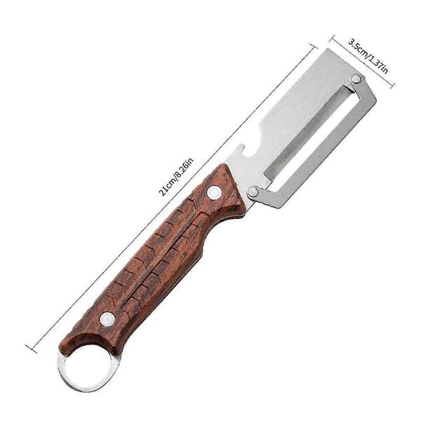 Multifunksjonell Skreller Flaskeåpner Rustfritt Stål Skarp Ergonomisk Håndtak Design