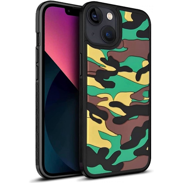 bavurmak Klf iPhone 11Pro MAX , Kamuflaj Ultra Blød Stødsikker TPU Bumper Trendy Anti-Glare Beskyttelsesetui iPhone 11Pro MAX  -Grøn