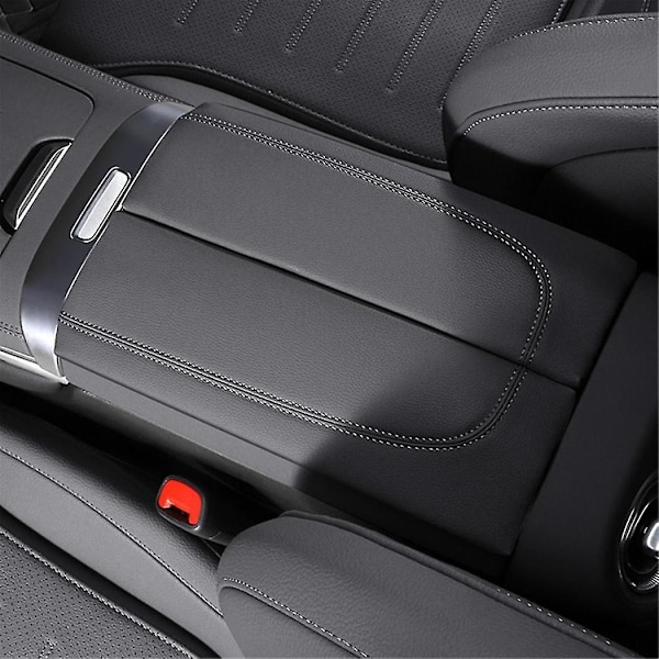 Bil Sentral Konsoll Armlene Boks Booster Pad PU Trim Deksel for GLC C-Klasse W206 C200 X253 GLC300 22-2024, A
