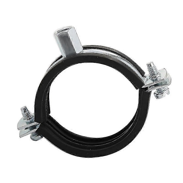 Sæt med 10 Lydisolerende Rørklemmer med Tætning - til Rør 1'' 32-36mm - i Galvaniseret Stål - til Skrue 8/10