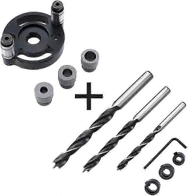Vertikal selvcentrerende dyveljig-sæt, dyvelboreguide, 2,75\" aluminiumslegering 3-huls bor-guide - Yvan