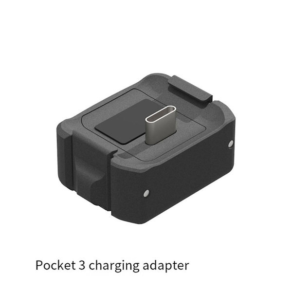 Pocket 3:n latausadapteripää, kaksiliitäntäinen, monitoiminen, kätevä kameratarvike