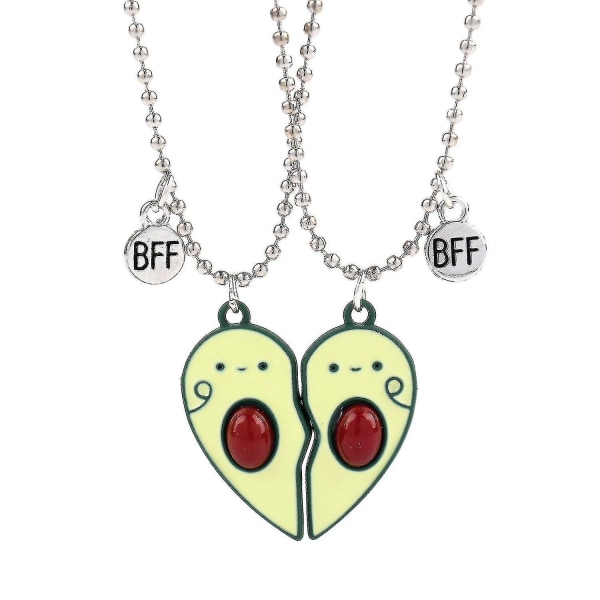 Veeki Children"s Necklace Pair Of Avocado Necklaces Best Friend Bff Necklaces