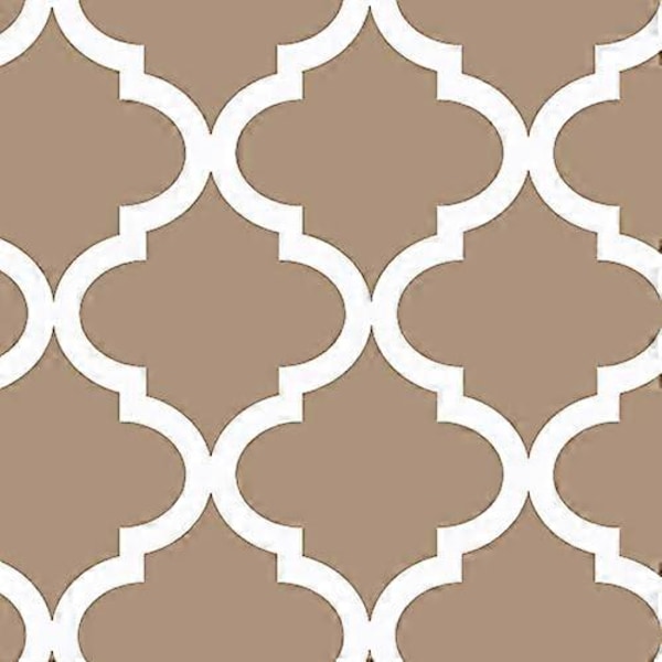 Polyester Dugt til Rektangulære Borde - Vandafvisende Satin-Resistent Vaskbar Bordbeskytter til Ferie, Fest, Beige og Hvid, 52 x