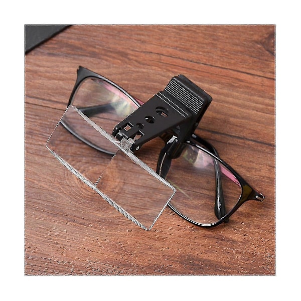 1.5x/2.5x/3.5x Forstørrelsesglas Optiske Instrumenter Sammenklappelig Clip-On Brilleluppe Med 3 Akryl L