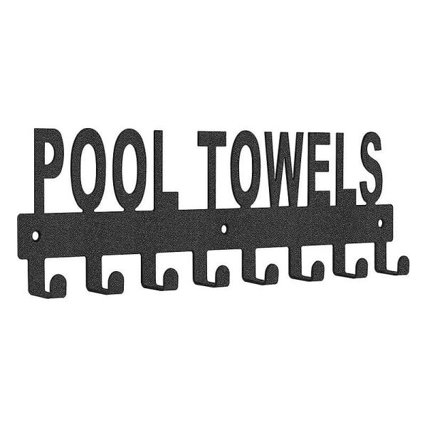 Poolhanddukshängare Utomhus väggfäste Handdukshållare Handdukskrokar för badrumshanddukshängare för poolområdet