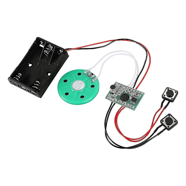 DIY Stemmekortmodul - 60 sekunders opptak og avspilling, 10CM kabelforlengelse