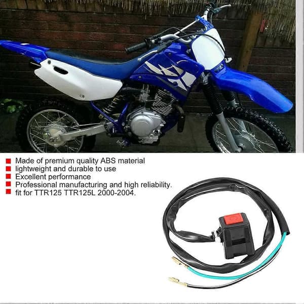 Motorstoppdrepeknapptilbehør for Yamaha TTR125
