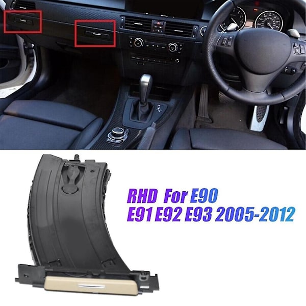 Rhd Bil Infällbar Mugghållare Trim 51459173468 För E90 E91 E92 E93 2005-2012 E90 E91 Dryckeshållare Höger Beige