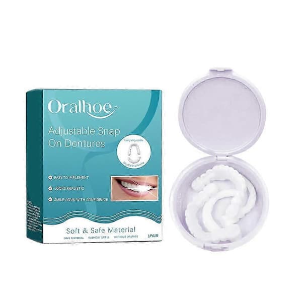 Veenora Clip-On Facader, Lonryd Smileflex, Justerbare Snap-On Tænder