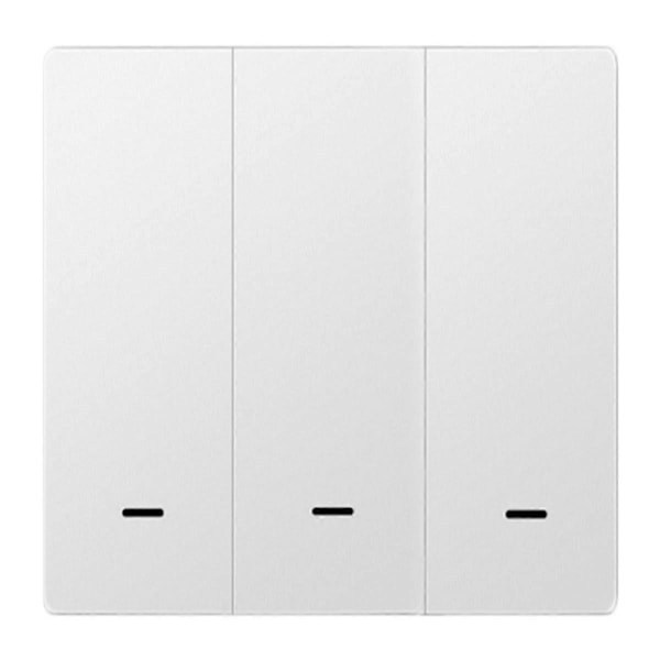 Tuya Smart Switch Wifi og Rf Radiofrekvens Smart Switch Enkelt Nul Brandlinje Universal 3 Switch Hvid