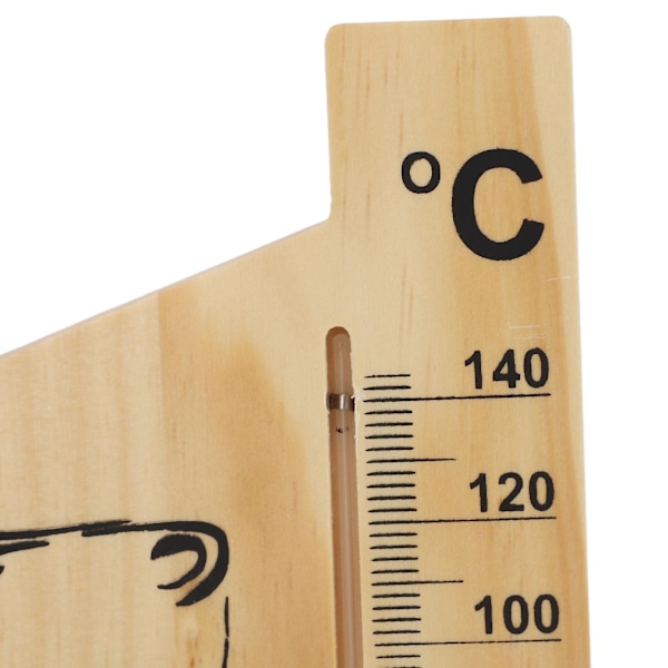 Bastutermometer Timglas 15 Minuters Sandtimer Guld Trä 0 till 140 Celsius Grader Temperaturmätare Väggmonterad Bastutillbehör