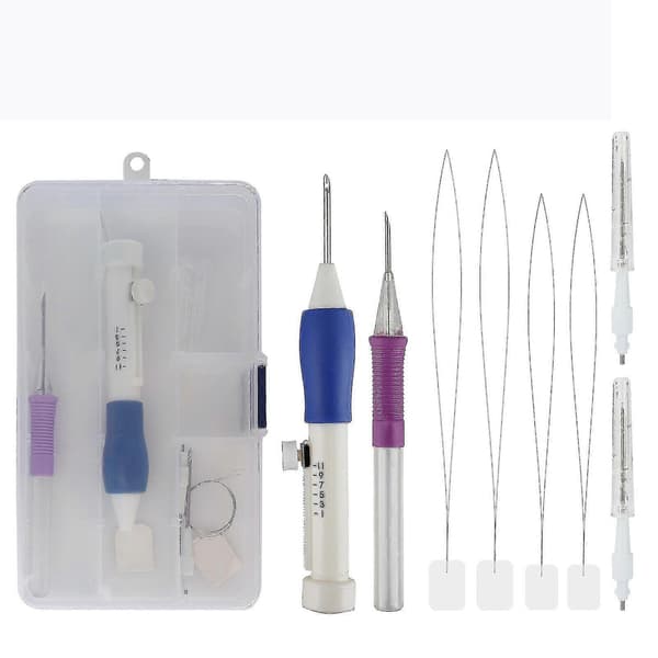 Punch Needle Broderisæt, broderi Pen Punch Needle Kit Håndværktøjsæt
