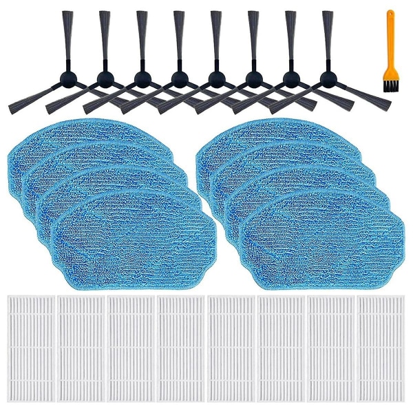 For Gttvo Br150/br151 Manvins G20, 2-i-1 Robotstøvsuger Mop Pads HEPA-filtre Sidebørste Reservedeler