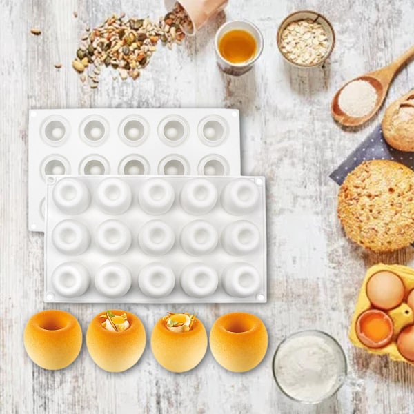 Cake Mousse mold elintarvikelaatuinen silikonimuotti leivontaan 15 onkaloinen mold