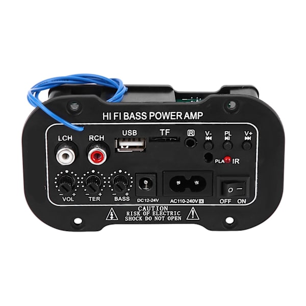 5-tommer AC220V højtydende tre-formåls kort digital Bluetooth bilforstærker bil Bluetooth forstærker ...