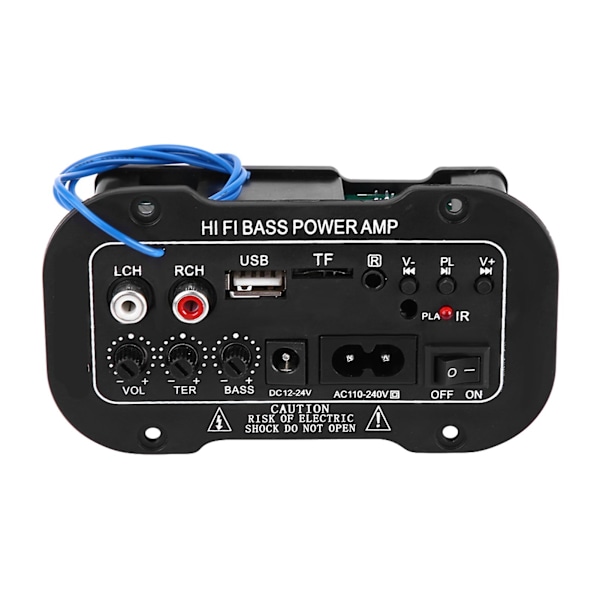 5-tums AC220V högpresterande trefunktionskort digital Bluetooth-bilförstärkare bil Bluetooth-effektförstärkare ...