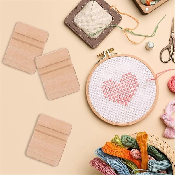 10 stk Broderiramme Display Broderiramme Trebaseholder