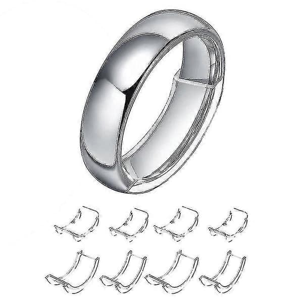 8 Størrelser Silikon Usynlig Klar Ring Størrelsesjusterer Resizer Løse Ringer Reduserer Ring Sizer Passer Alle Ringer Smykker Verktøy