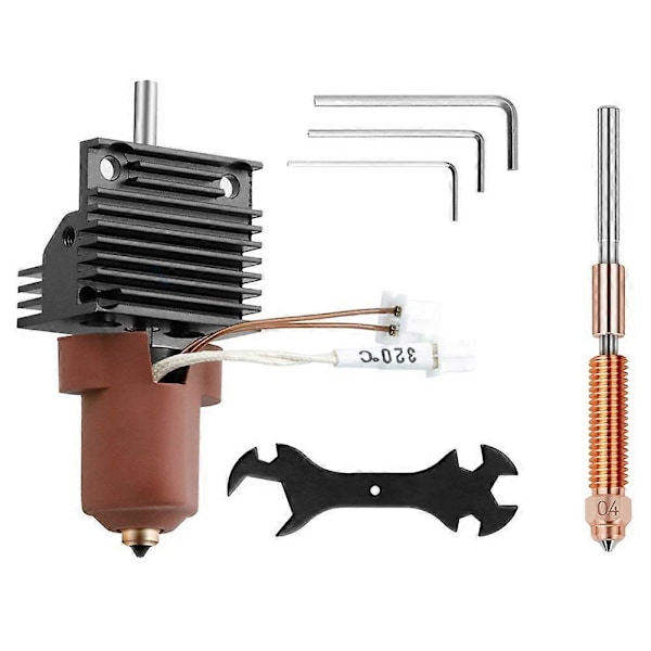 K1 Keramisk Hotend med Värmekylare Kit Snabbbyte Munstycke Helmetall Integrerad Extruder Hot End för K1