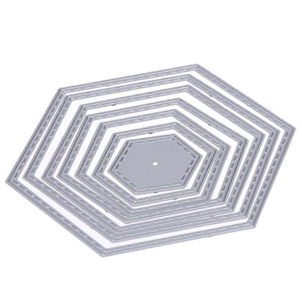 Hexagon Spiral Die Cuts Metallstans for Scrapbooking og Embossing