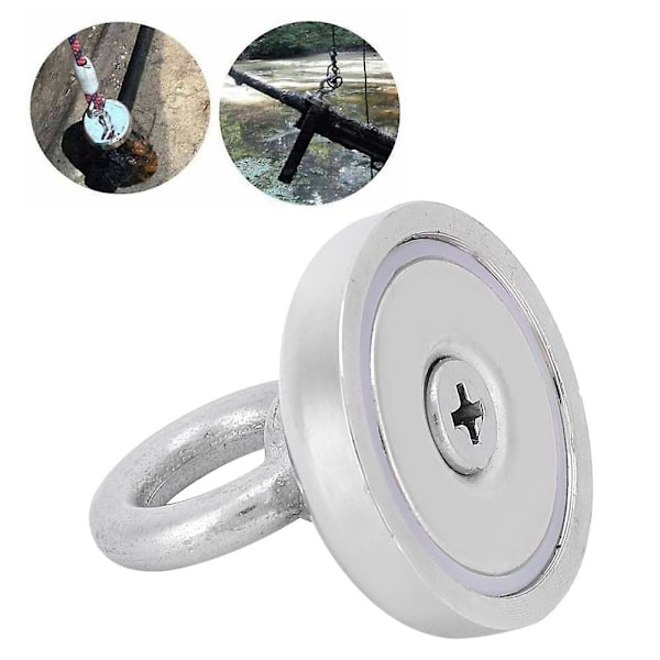 Magneettikoukku Nostomagneetti Kalastusmagneetti Työkalutarvike N35 3-kerroksinen pinnoite 25 kg toimistoon