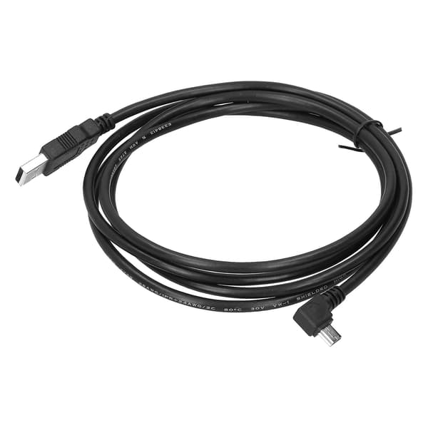 Vinklad Datakabel 90 Grader USB2.0 Hane till Mini USB Hane Hårddisk Datortillbehör Högersväng