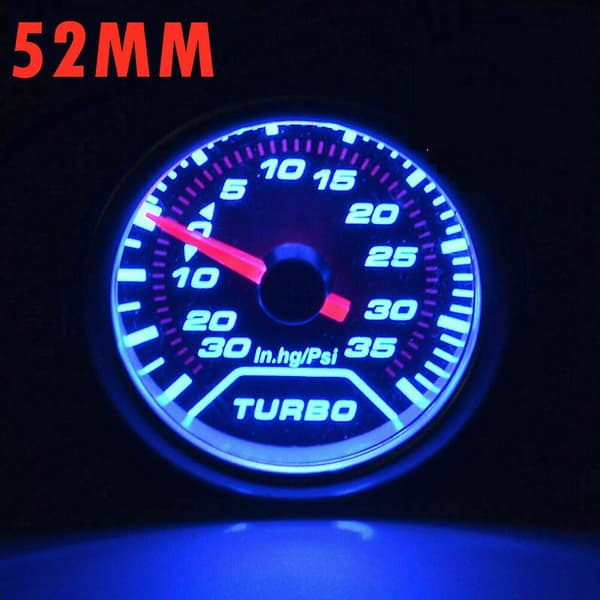 Universal 2\" 52mm Turbo Boostmätare 12v 30-35psi Turbotryck Manometer Bil Boost Controller Kit Med PVC-Slang