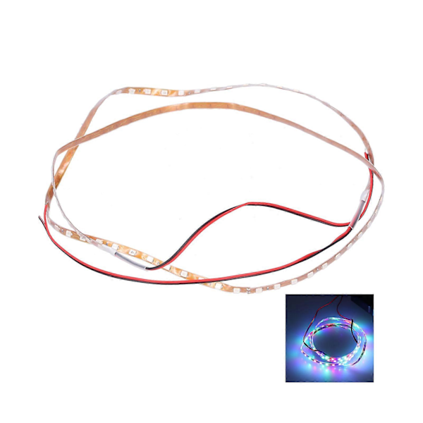 90cm LED-remsa med 90 lampchips Dekorativ stämningsbelysning 12V Universal för bil motorcykel Färgrik belysning