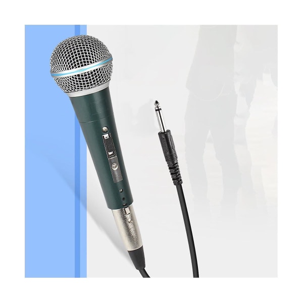Professionell handhållen trådbunden mikrofonmikrofon Dynamisk mikrofon för karaoke livevokalprestandamikrofon