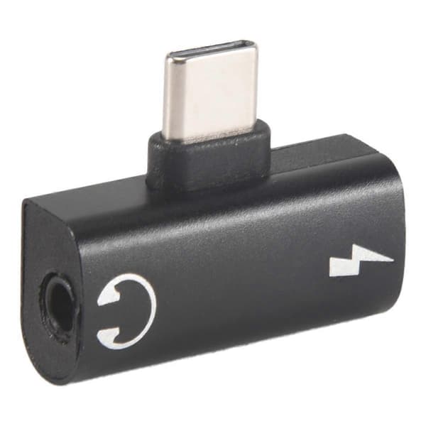 USB Typ C till 3.5mm Jack AUX Ljud Hörlursadapter Ljudomvandlare