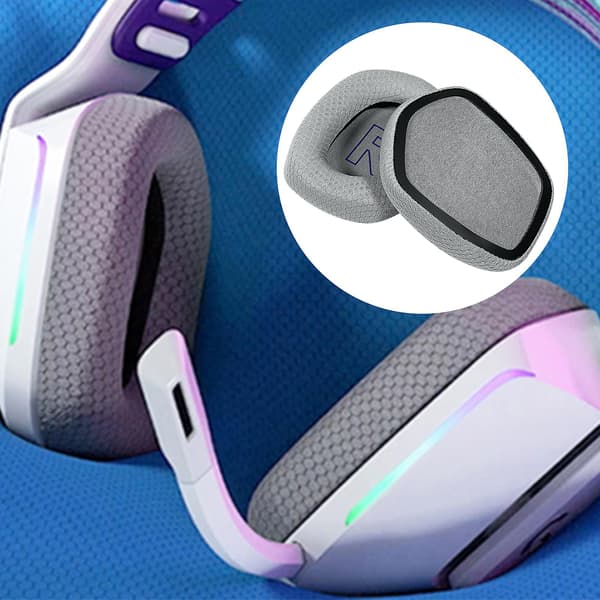 Høye Elastiske Pustende Mesh Øreputer Ørepropper Hodetelefoner Erstatning Ørevarmere for Logitech G733 Hodetelefoner