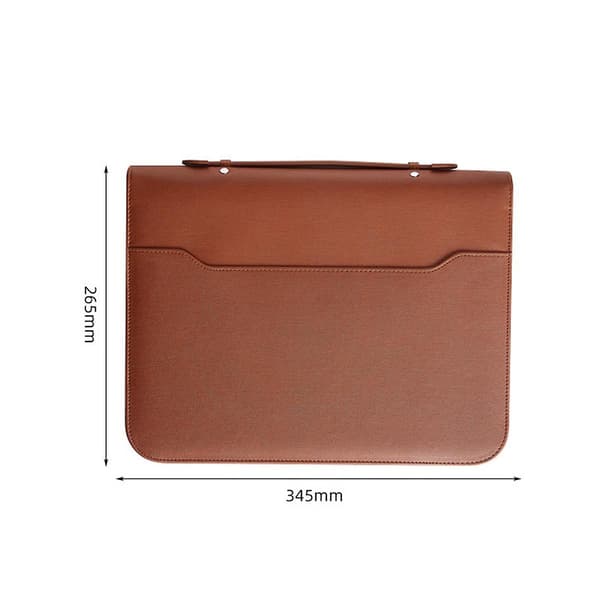 Glidelås Portfolio Organizer, Lær Padfolio Binder, Profesjonell Business Binder, Organizer For