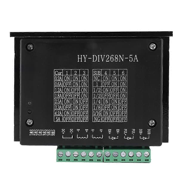Hybrid Stepper Motor Driver Tofaset CNC Kontroller 0.2-5A TB6600 DC12-48V Input YEMAA