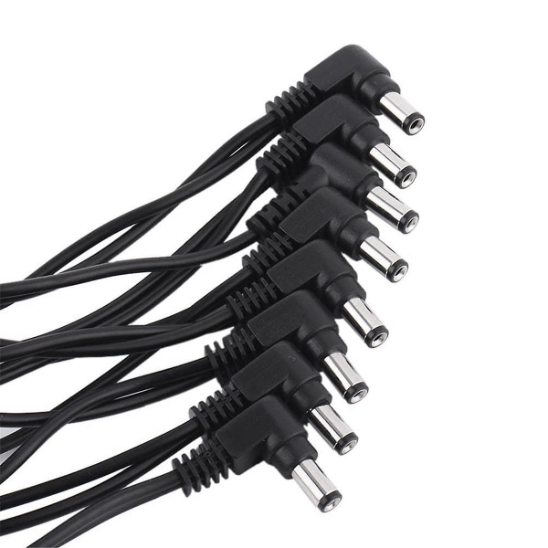Daisy Chain-kabel 1 til 8 veier gitareffektpedaltilbehør 9v DC-adapter Plugg strømledning