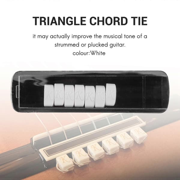 Gitarstreng Triangel Chord Tie for Strengeinstrumenter Akustisk Gitardeler Tilbehør