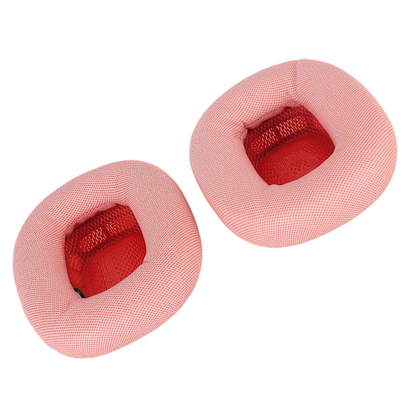 Ersättningsöronkuddar Proteinläder Memory Foam Mjuka Andningsbara Hörlursöronkuddar för IOS Earbuds MAX Rosa