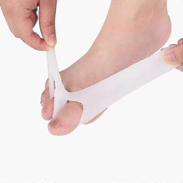 2 Par med Hallux Valgus Beskytter for Barn Overlappende Tåkorrigerer - Hvit -Sy