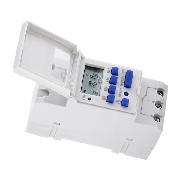 LCD-display 7 dagars programmerbar elektronisk relätidsbrytare 16på8av timer (AC110V) YEMAA