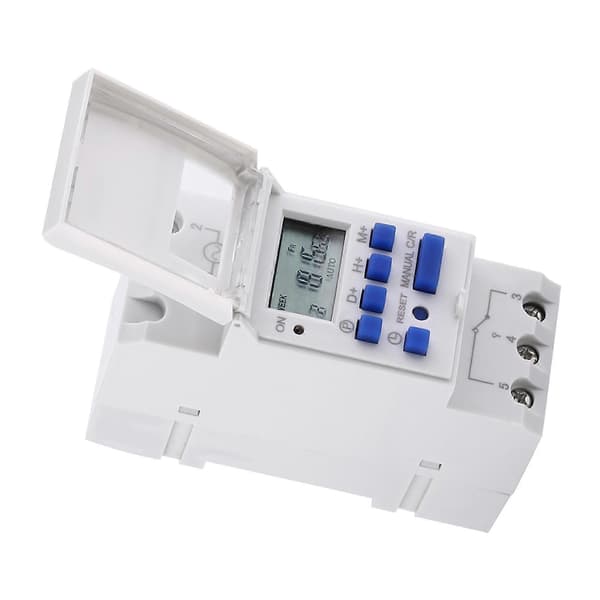 LCD-skjerm 7 dager Programmerbar Elektronisk Relé Tidsbryter 16på8av Timer (AC110V) YEMAA
