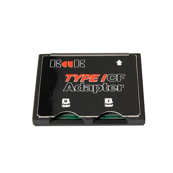 Minnekortadapter Dual Port Sdhc Sdxc Tf til Cf-kortadapter for kamera type I-kortkonverter