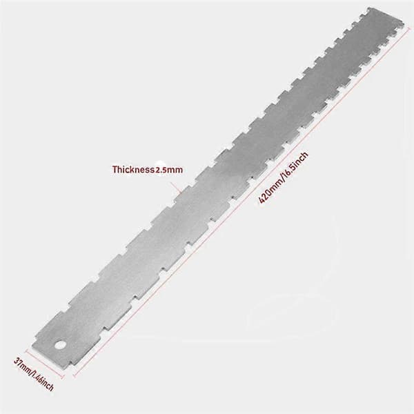 Distanslinjal Set för Gitarr Mätlinjal Metall Elektrisk Gitarr Linjal Rostfritt Stål Gitarrhals R