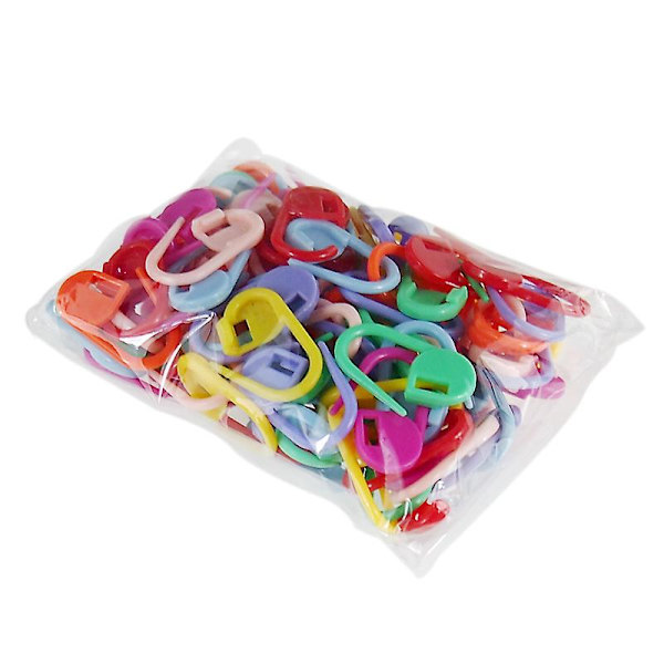 20/50/100 st Färgglada Säkerhetsnålar Låsande Stickmarkering Låsnålar Plast Ringmarkering Stickning Låsverktyg Dekoration Hantverk Stygn