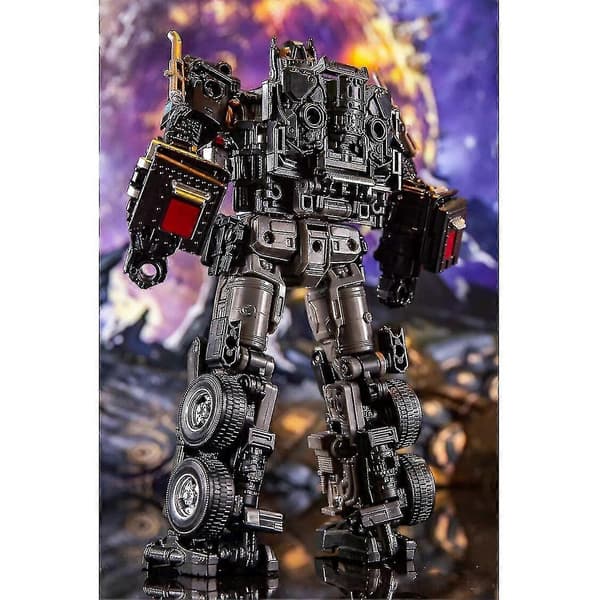 Svart Transformers Optimus Prime Bil Krig Cybertron Actionfigur