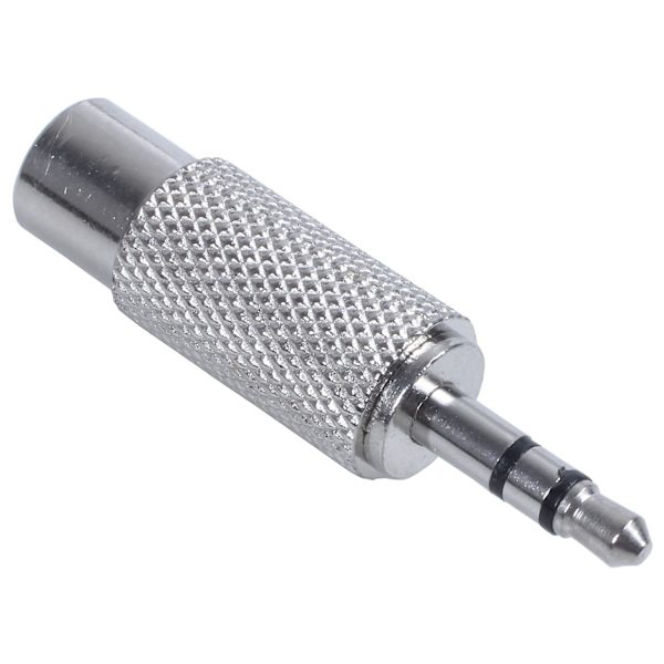 1 stk 3,5 mm Stereo Han til RCA Mono Hun Audio Adapter, sølv & 1 stk E27 Smart Kontrollampe Led