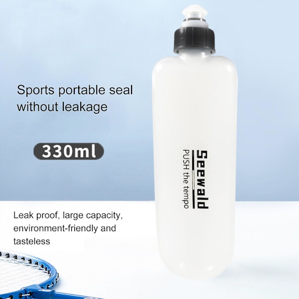 330ml Cykelvattenflaska Kläm Ansträngningslös Dammtät Luktfri Gym Camping Vandring Resevattenflaska för Klättring