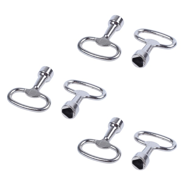 6x Key Slot For Bolt Triple-cornered Triangular Metal Panel 8 Mm