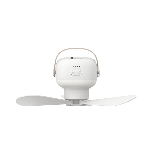 Mini USB Campingfläkt Batteridriven Fjärrkontroll 4 Växlar Bärbar LED-lampa Tält Hängande Tak
