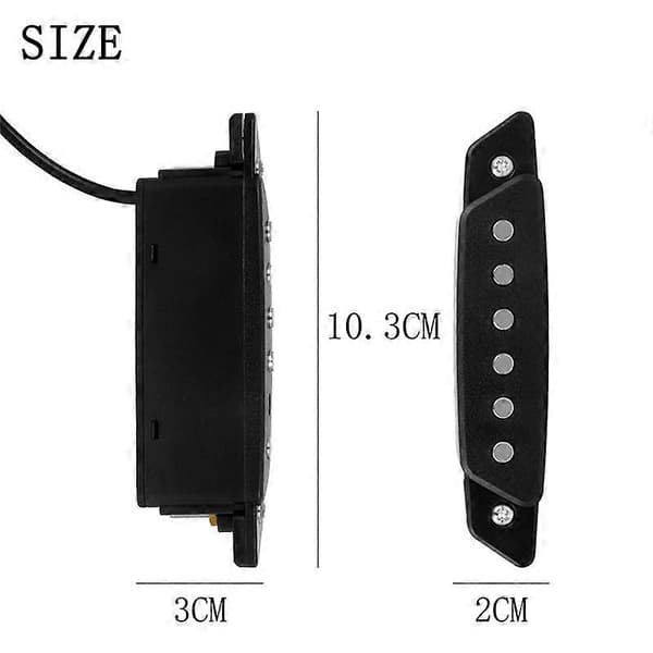 Gitarr Ljudhåls Pickup+Skruvmejsel Hållfri Magnetisk Pickup Plocka Tillbehör, Gitarrdelar
