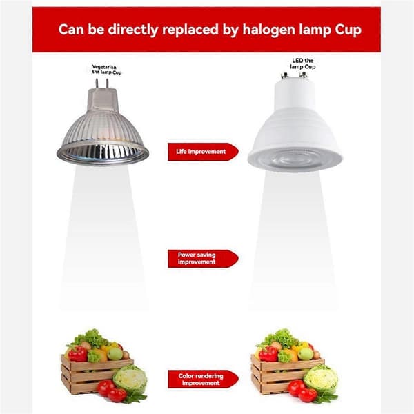 10 stk. Loftspotlight Sæt 7W GU10 Base Energibesparende Downlight LED Lys Indendørs Belysning 4000K Neutralt Lys